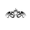 tribal small dragon pics tattoo